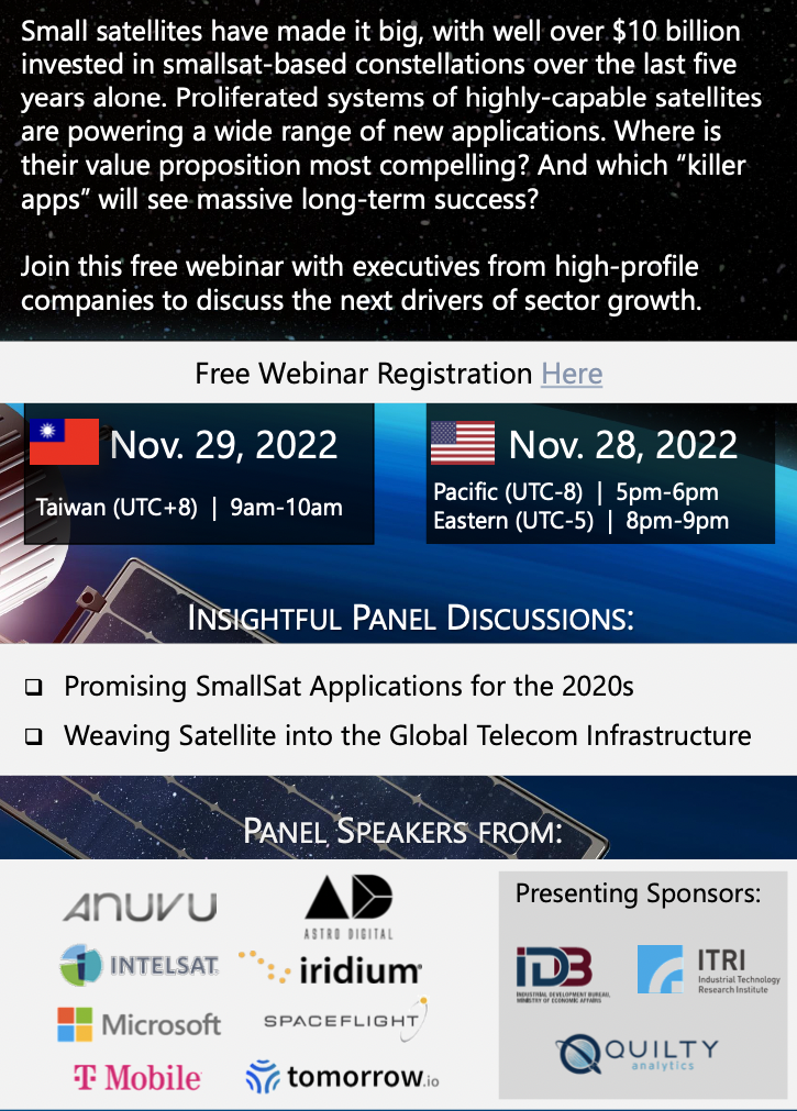 2022 Webinar on Satellite Service_SmallSat Revolution—New Apps Making it Big